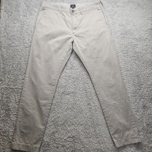 J.Crew Mens Gray Driggs Chino Pants 33x30 Preppy Classic
